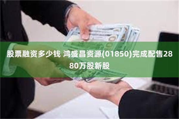 股票融资多少钱 鸿盛昌资源(01850)完成配售2880万股新股