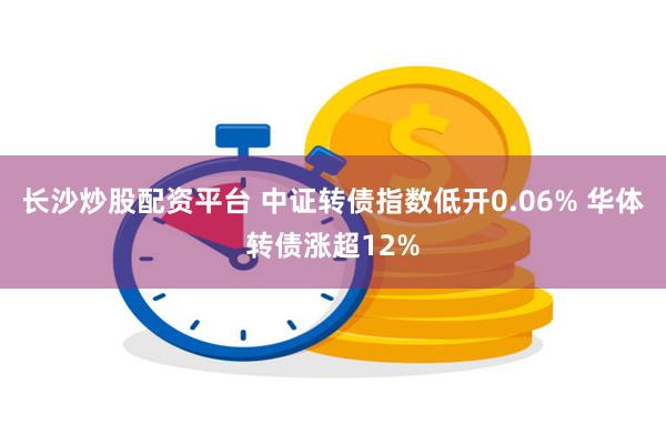 长沙炒股配资平台 中证转债指数低开0.06% 华体转债涨超12%