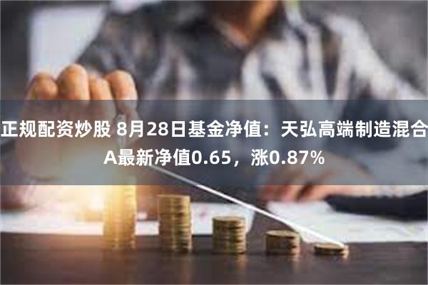正规配资炒股 8月28日基金净值：天弘高端制造混合A最新净值0.65，涨0.87%